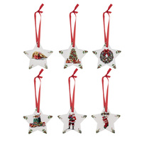 Spirit of Christmas 6pk hanging decorations