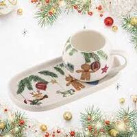 Hanging out for Christmas Mug & Plate set