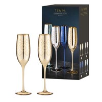 Estelle Gold 2pk Champagne glass