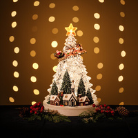 Snowing crystal tree.