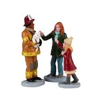 Lemax Fireman to the Rescue