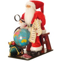 Santa with globe